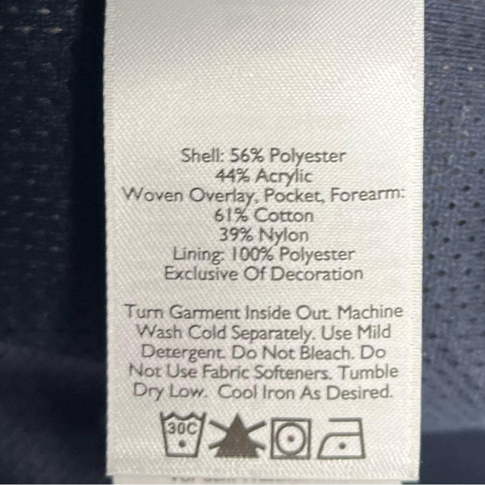 EDDIE BAUER Men’s Sherpa Fleece Full Zip Jacket Oversized Small - Picture 10 of 11